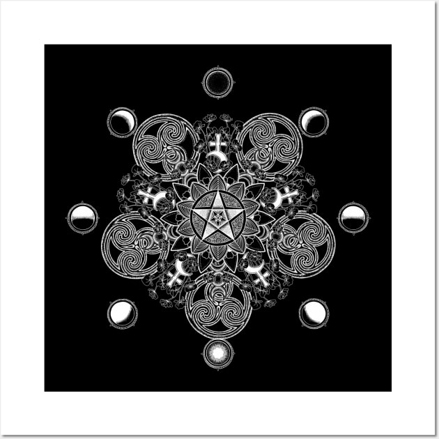 Lilith Sigil Mandala Wall Art by FitzGingerArt